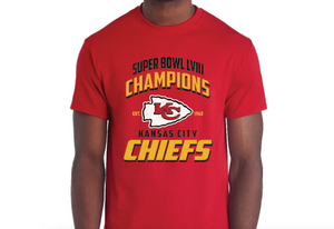 WINNERS Kansas City CHIEFS T-Shirt Football Super Bowl LVIII Mahomes KC Shirt