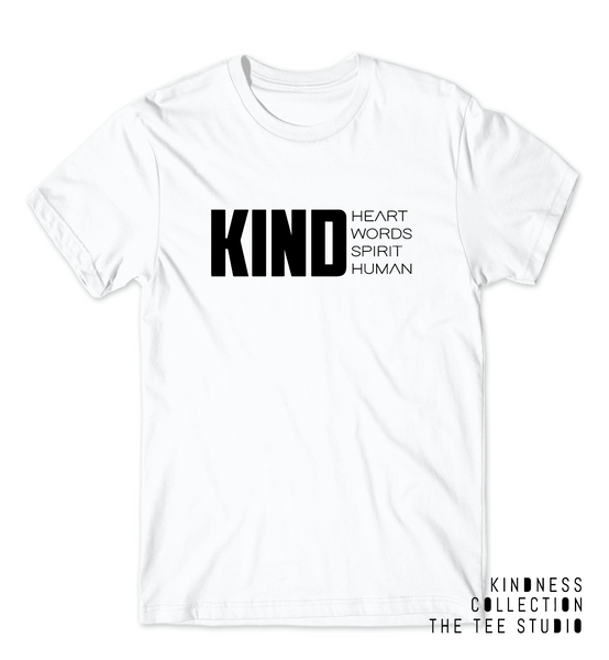 KIND Heart Words Spirit Human WOMEN'S Fit Tee - Kindness Collection
